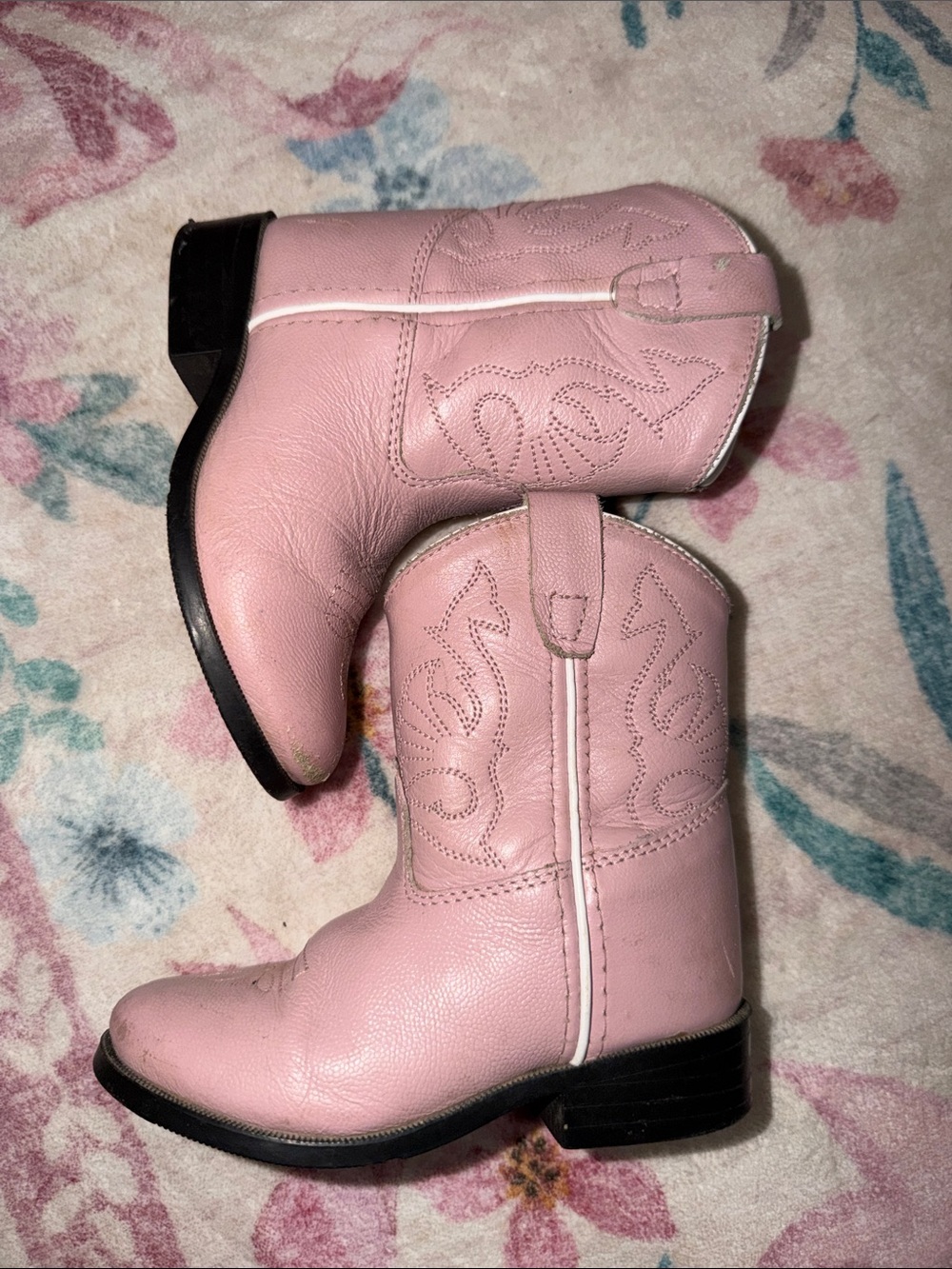 Kids Pink Cowboy Boots